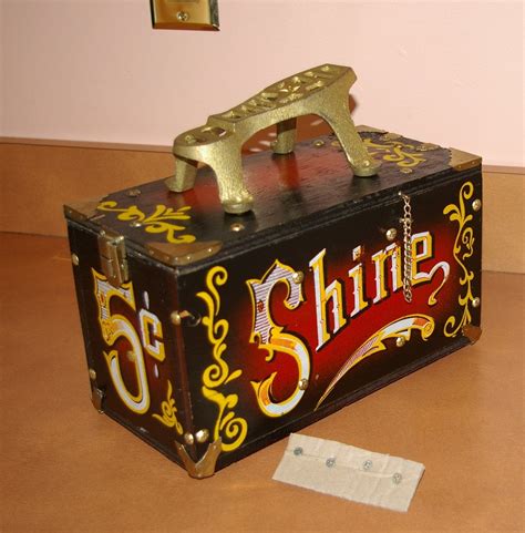 shoe shine box vintage